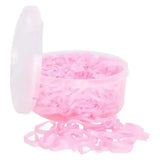 Imperial riding plaiting bands soft pink silicone plaiting bands in matching pink container with clear lid