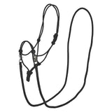 Imperial Riding Rope Headcollar Free Ride Black Full Black Rope Headcollars