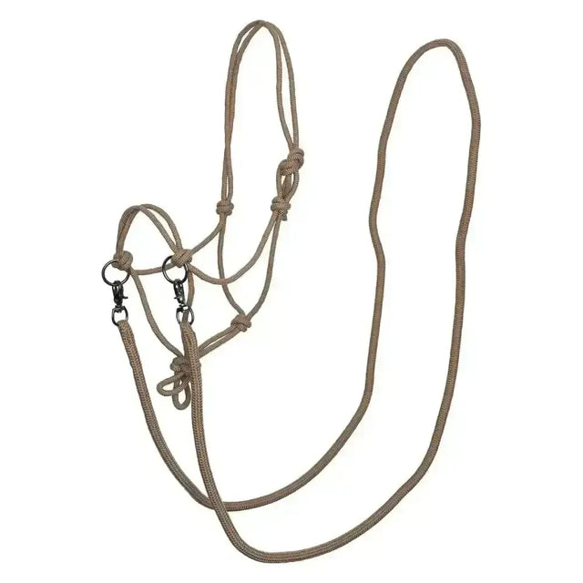 Imperial Riding Rope Headcollar Free Ride Cappuccino Full Cappuccino Rope Headcollars