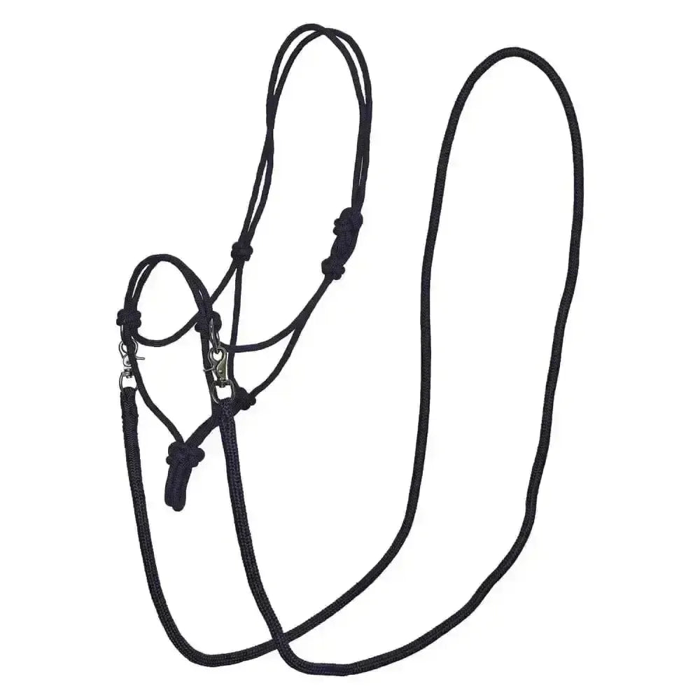 Imperial Riding Rope Headcollar Free Ride Navy Full Navy Rope Headcollars