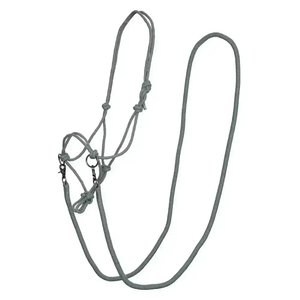 Imperial Riding Rope Headcollar Free Ride Sage Green Cob Sagegreen Rope Headcollars