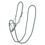 Imperial Riding Rope Headcollar Free Ride Sage Green Cob Sage Green Rope Headcollars