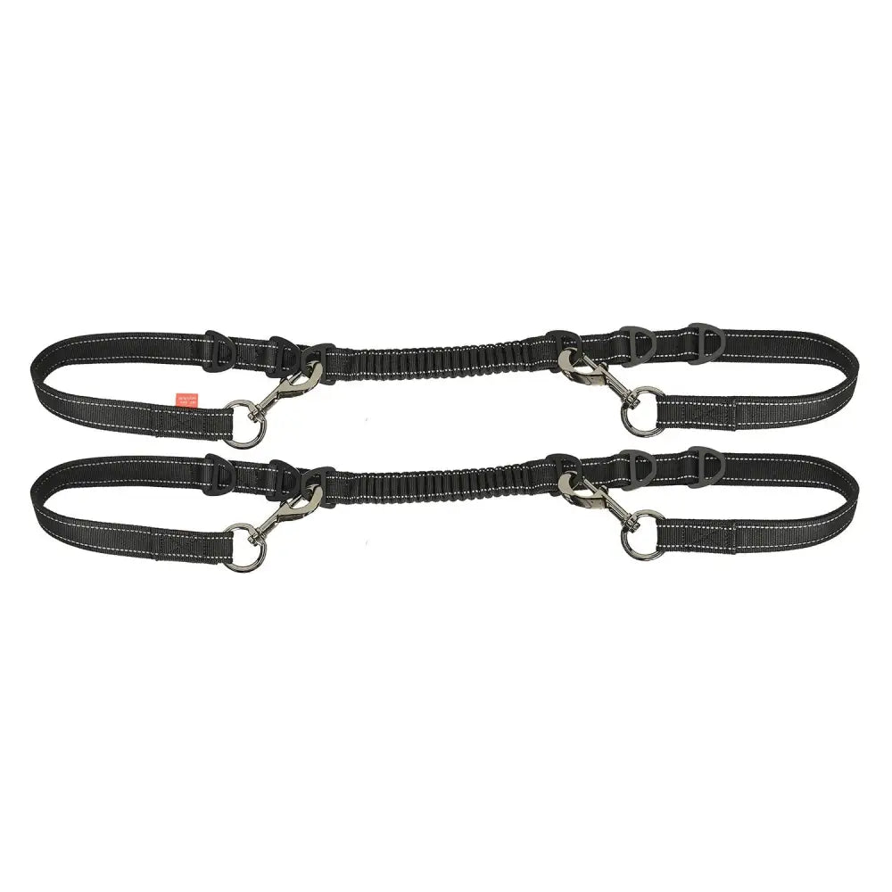 Imperial Riding Side Reins Irhflexi Black/Reflective Side Reins Barnstaple Equestrian Supplies