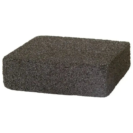 Dark gray rectangular abrasive sponge with coarse texture in the imperial riding slix riding slix brush block
