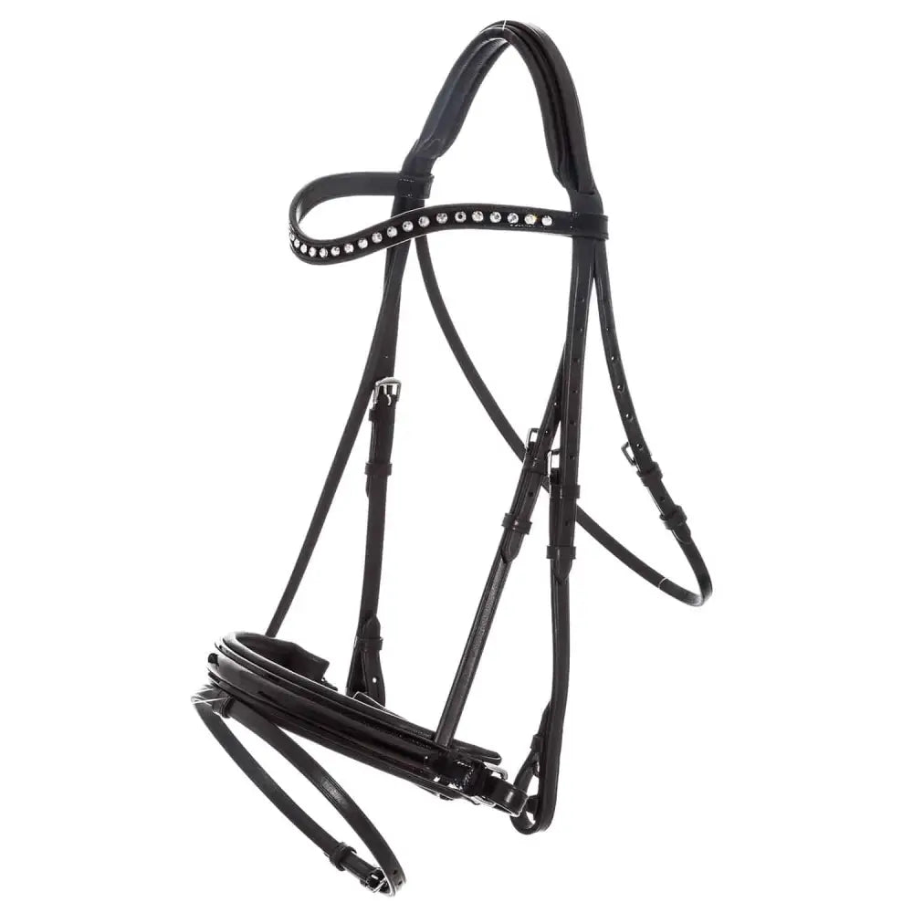 Imperial Riding Snaffle Bridle Layla Black/Chrystal Pony Black Lack/Chrystal Barnstaple Equestrian Supplies