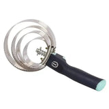 Imperial Riding Spring Comb Round With Handle Black Curry Combs