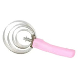 Imperial Riding Spring Comb Round With Handle Black Curry Combs