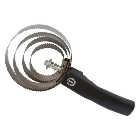 Imperial Riding Spring Comb Round With Handle Black Curry Combs