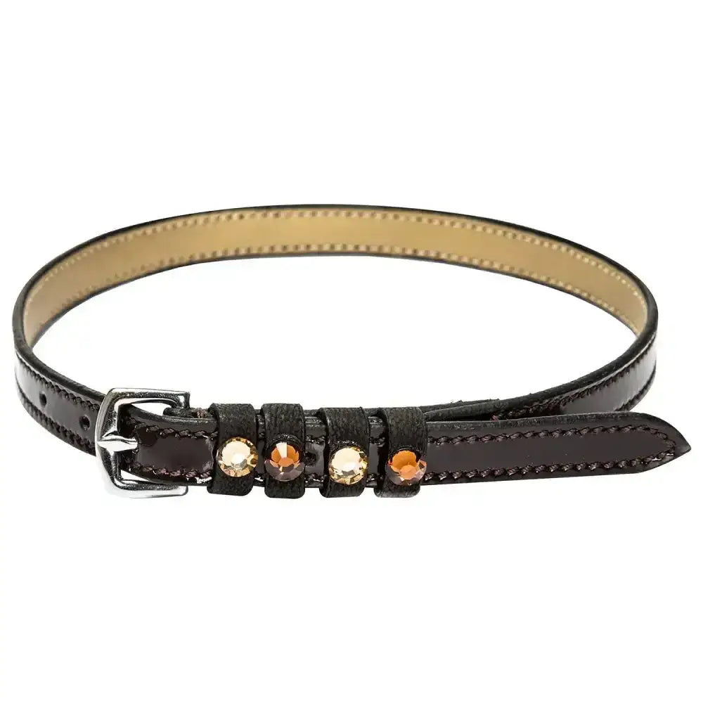 Imperial riding spur patent leather pardouz spur straps belt with black patent leather and amber rhinestones buckle