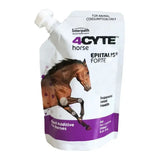 White and purple pouch of interpath 4cyte epiitalis forte gel feed additive supporting horse joint health