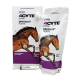 White and purple pouch of interpath 4cyte epiitalis forte gel feed additive supporting horse joint health