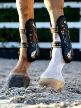 LeMieux Exo-Flex® Tendon Boot Black/Silver Medium Black/Silver Tendon Boots