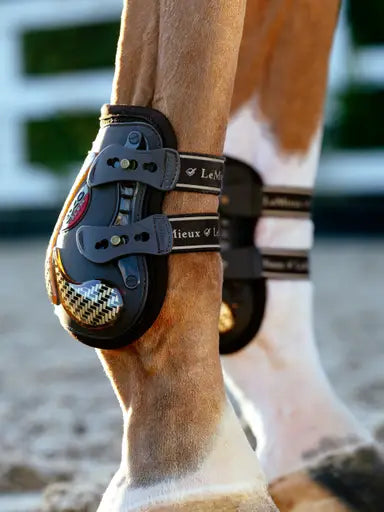 LeMieux Exo-Flex® Ankle Boot Brown/Gold Medium Brown/Gold Fetlock Boots
