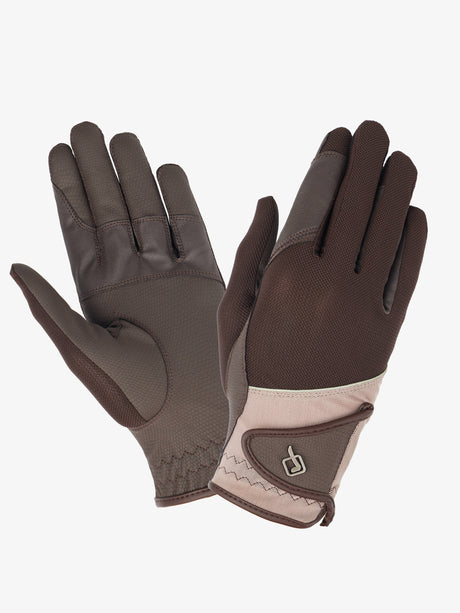 Lemieux Pro Mesh Glove Fern / Brown Riding Gloves Barnstaple Equestrian Supplies