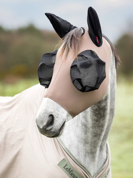 Lemieux Bug Relief Half Mask Walnut Fly Masks Barnstaple Equestrian Supplies