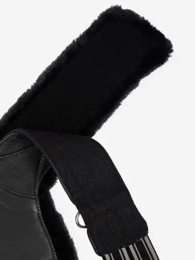 LeMieux Arika Simuwool Contoured Long Stud Girth Black 100cm Black Stud Girths