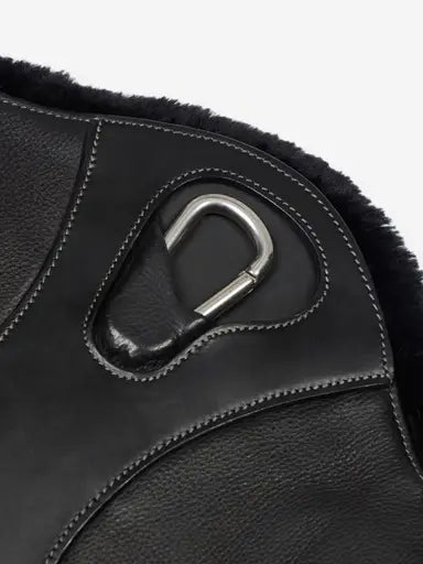 LeMieux Arika Simuwool Contoured Short Stud Girth Black 45cm Black Stud Girths