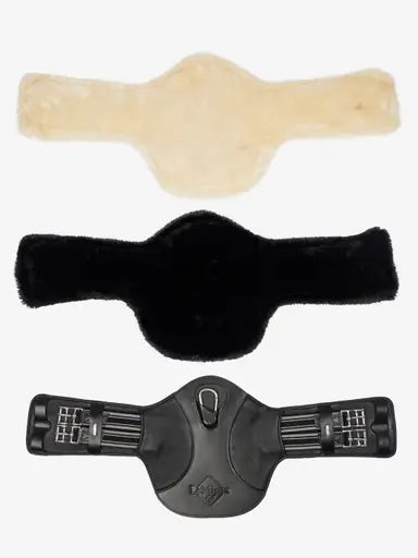 LeMieux Arika Simuwool Contoured Short Stud Girth Black 45cm Black Stud Girths