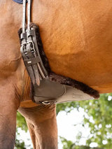 LeMieux Arika Simuwool Contoured Short Stud Girth Brown 45cm Brown Stud Girths