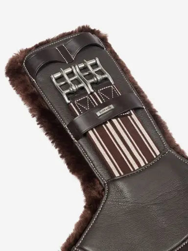 LeMieux Arika Simuwool Contoured Short Stud Girth Brown 45cm Brown Stud Girths
