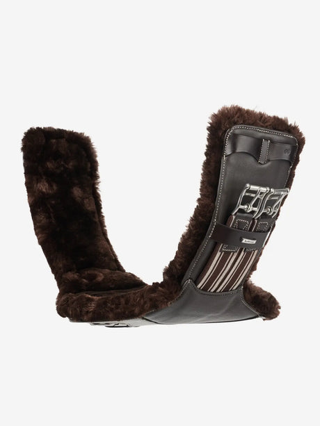 LeMieux Arika Simuwool Contoured Short Stud Girth Brown 45cm Brown Stud Girths