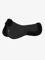 LeMieux Merino+ ProSorb 2 Pocket Half Pad Black/Black Medium Black/Black Corrective Saddle Pads