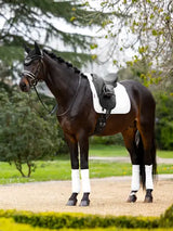 LeMieux Merino+ Half Lined Dressage Square White/White Medium White/White Dressage Saddle Pads