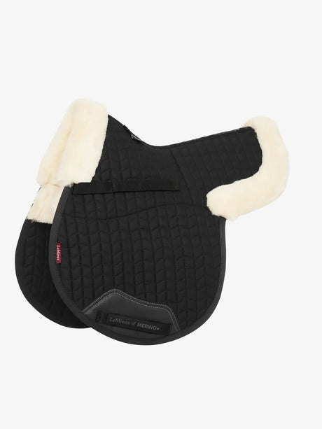 LeMieux Merino+ Half Lined GP Numnah Black/Natural Medium Black/Natural Numnahs