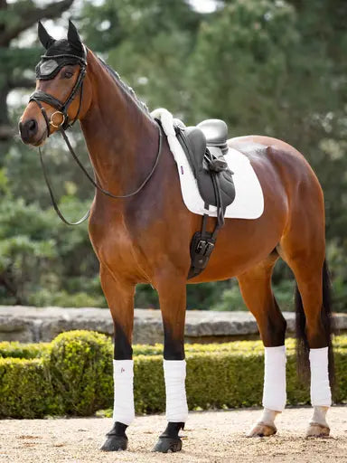LeMieux Merino+ Half Lined Dressage Square White/Natural Medium White/Natural Dressage Saddle Pads