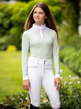 LeMieux Young Rider Eva Long Sleeve Show Shirt Pistachio 7-8 years Pistachio Show Shirts