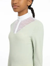 LeMieux Young Rider Eva Long Sleeve Show Shirt Pistachio 7-8 years Pistachio Show Shirts