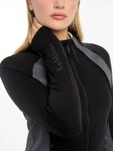 Lemieux Carly Zip Through Black UK 6 Black Base Layers