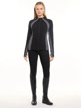 Lemieux Carly Zip Through Black UK 6 Black Base Layers