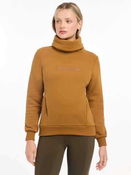 Lemieux Adele Funnel Neck Sweat Ginger UK 6 Ginger Jumpers