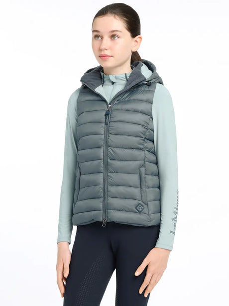 Lemieux Young Rider Milly Puffer Gilet Petrol 7-8 years Petrol Gilets & Bodywarmers