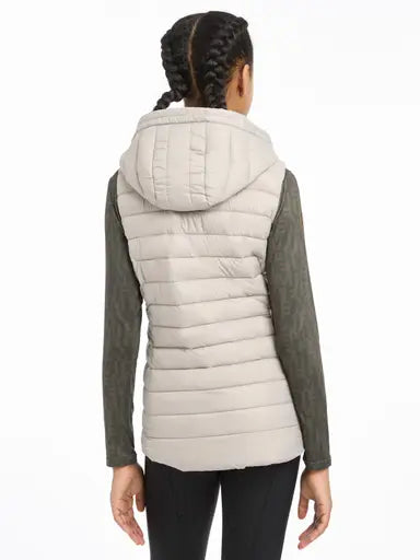 Lemieux Young Rider Milly Puffer Gilet Ash 7-8 years Ash Gilets & Bodywarmers