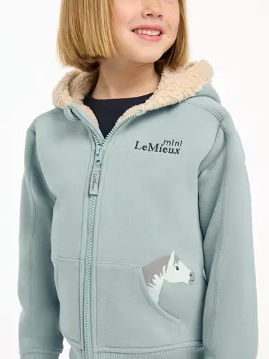 Lemieux Mini Charlie Lined Hoodie Glacier 3-4 years Glacier Hoodies