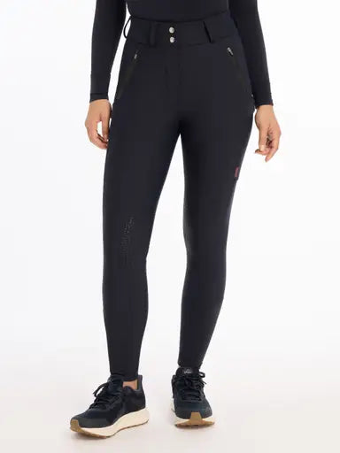 Lemieux Drytex Waterproof Breeches Knee Grip Navy UK 6 Navy Waterproof Legwear