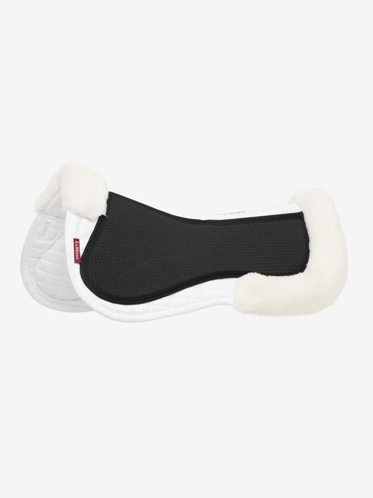 LeMieux Streamline Half Pad White/White White/White Medium Corrective Saddle Pads
