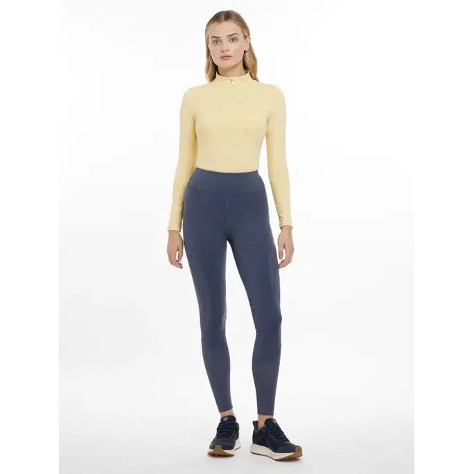 Lemieux Lydia Mesh Leggings Dusk Blue on Model