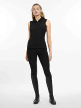 Lemieux Marissa Sleeveless Polo Black Black UK 6 Polo Shirts