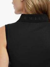 Lemieux Marissa Sleeveless Polo Black Black UK 6 Polo Shirts