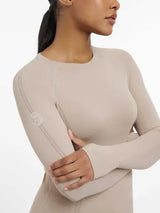 Lemieux Britney Seamless Long Sleeve Top Almond Almond UK 6 