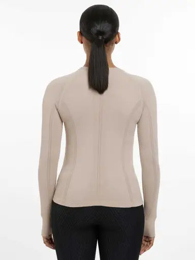 Lemieux Britney Seamless Long Sleeve Top Almond Almond UK 6 