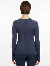Lemieux Britney Seamless Long Sleeve Top Dusk Blue Dusk Blue UK 6 Base Layers