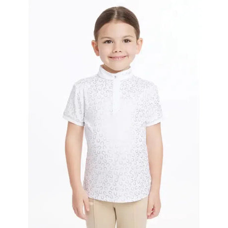 Lemieux Mini Bella Show Shirt White/Horseshoes Front