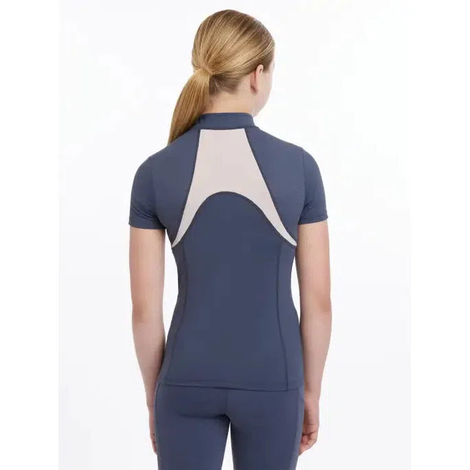 Lemieux Young Rider Short Sleeve Mia Mesh Base Layer Dusk Blue