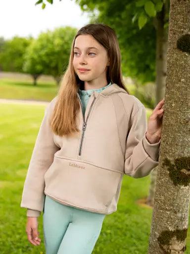 Lemieux Young Rider Harriet Pop Over Almond Almond 7-8 years Hoodies