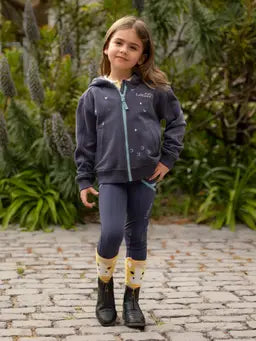 Lemieux Mini Charlie Zip Through Dusk Blue Dusk Blue 3-4 years Hoodies