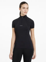 LeMieux Mia Mesh Short Sleeve Base Layer Black Black UK 6 Base Layers